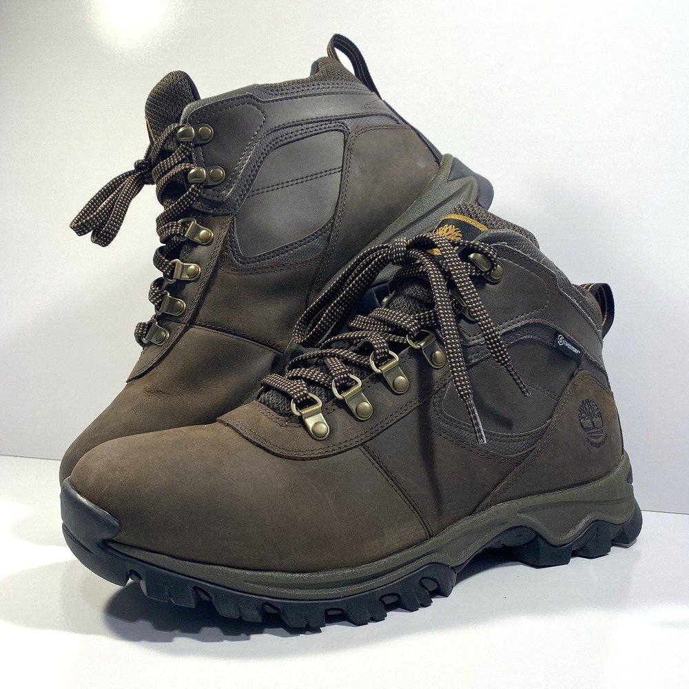Timberland Mens Size 10 Mt. Maddsen Mid Waterproof Hiking Boots Brown